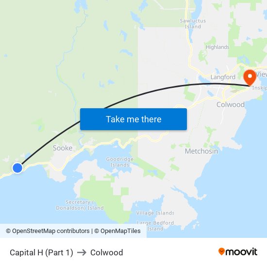 Capital H (Part 1) to Colwood map