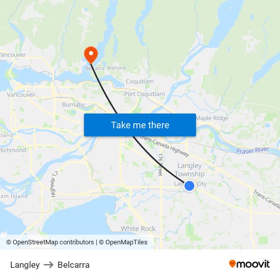 Langley to Langley map