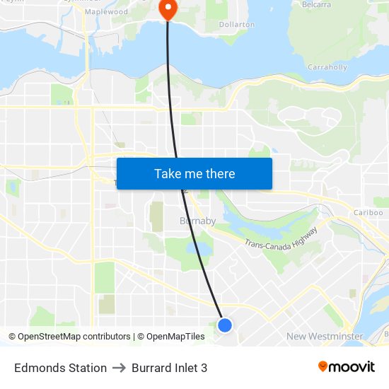 Edmonds Station to Burrard Inlet 3 map