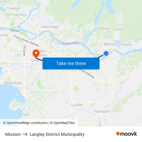 Mission to Langley District Municipality map