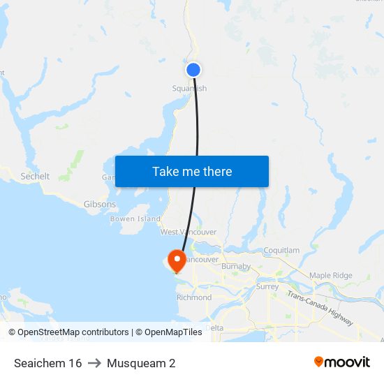 Seaichem 16 to Musqueam 2 map