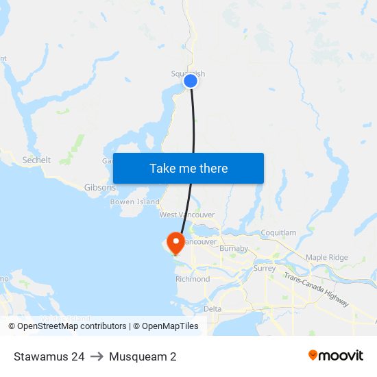 Stawamus 24 to Musqueam 2 map