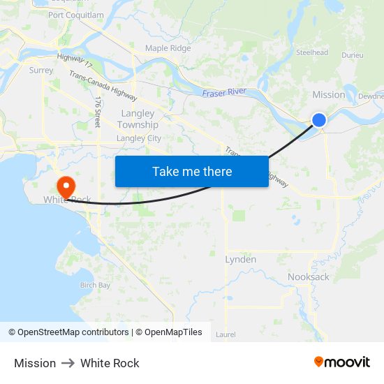 Mission to White Rock map