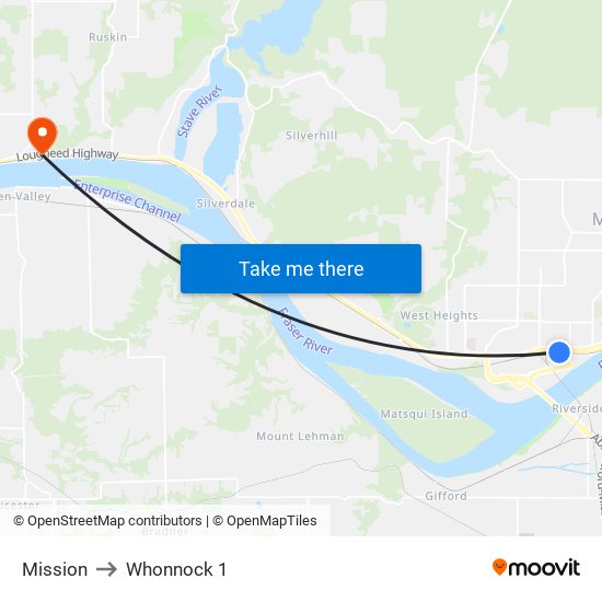 Mission to Whonnock 1 map