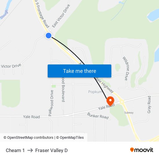 Cheam 1 to Fraser Valley D map