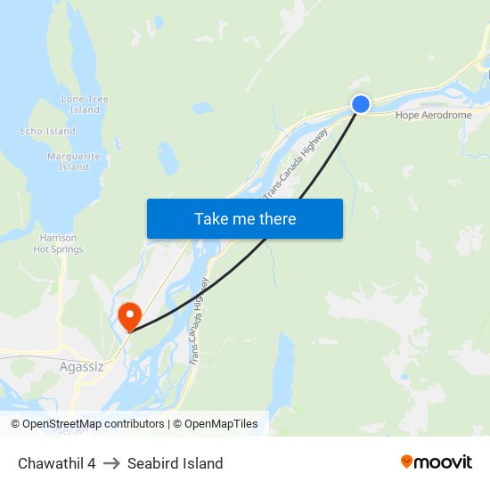 Chawathil 4 to Seabird Island map