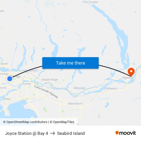 Joyce Station @ Bay 4 to Seabird Island map