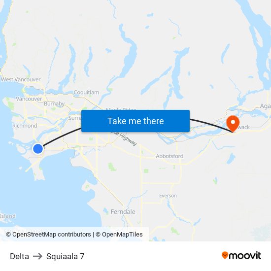 Delta to Squiaala 7 map