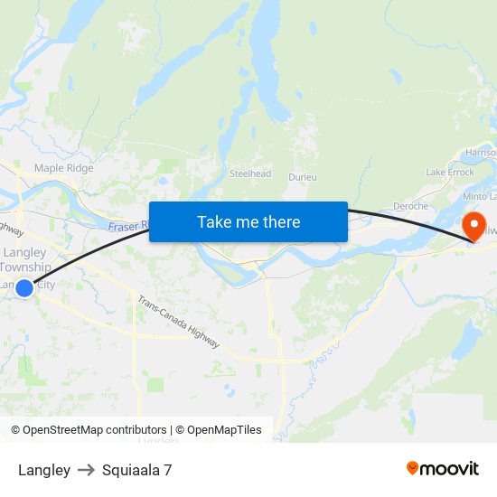 Langley to Squiaala 7 map