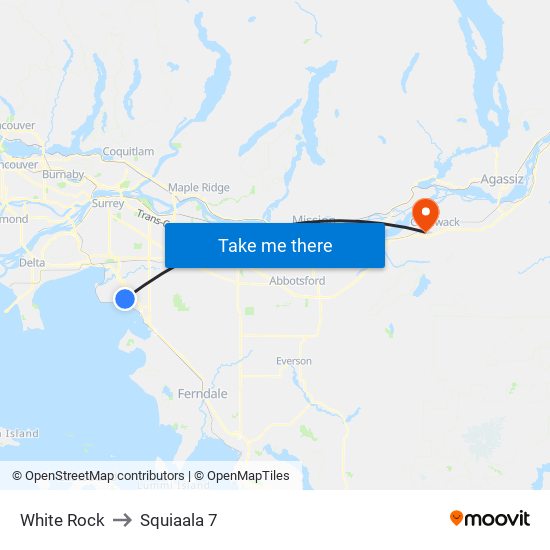 White Rock to Squiaala 7 map