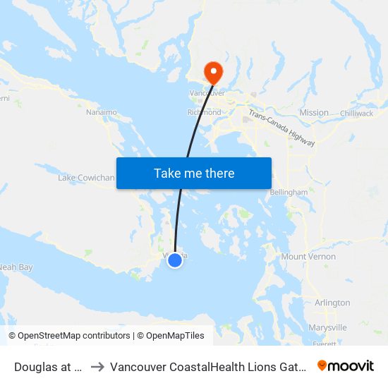 Douglas at View to Vancouver CoastalHealth Lions Gate Hospital map