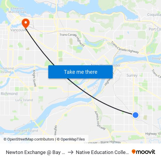 Newton Exchange @ Bay 12 to Native Education College map
