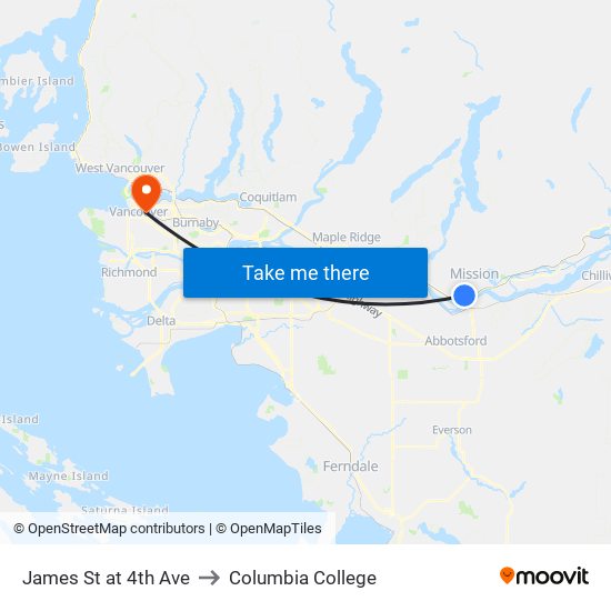 James & 4 Av to Columbia College map