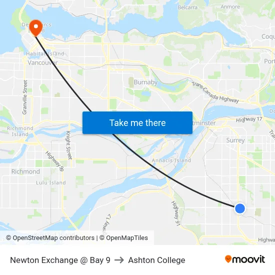 Newton Exchange @ Bay 9 to Ashton College map