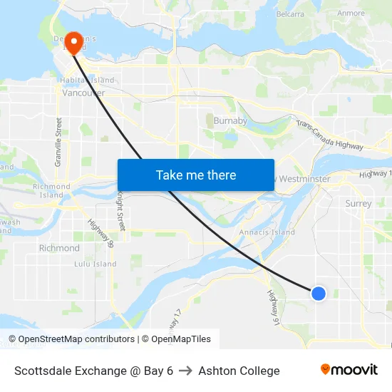 Scottsdale Exchange @ Bay 6 to Ashton College map
