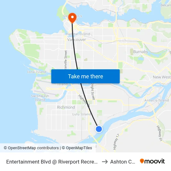 Entertainment Blvd @ Riverport Recreation Complex to Ashton College map