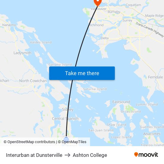 Interurban at Dunsterville to Ashton College map