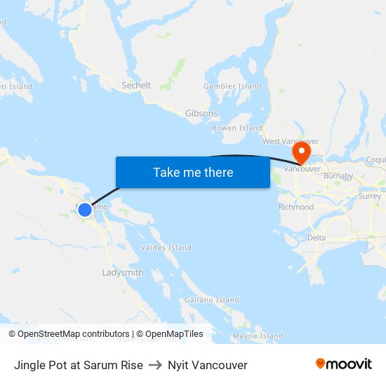 Jingle Pot at Sarum Rise to Nyit Vancouver map