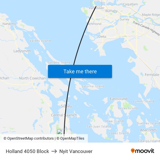 Holland 4050 Block to Nyit Vancouver map