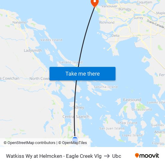 Watkiss Wy at Helmcken - Eagle Creek Vlg to Ubc map