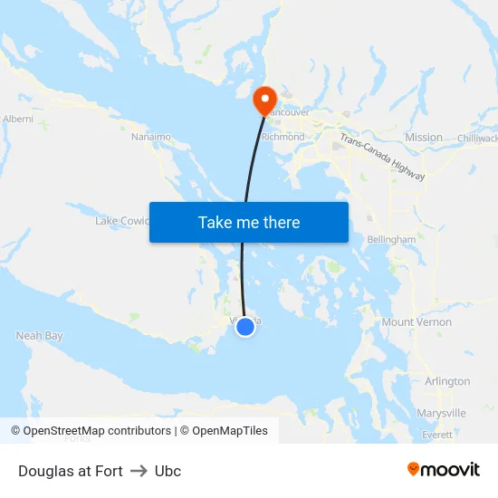 Douglas at Fort to Ubc map