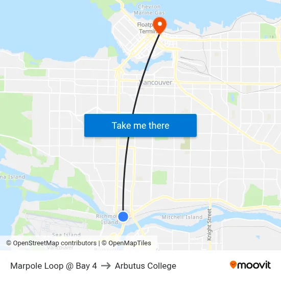 Marpole Loop @ Bay 4 to Arbutus College map