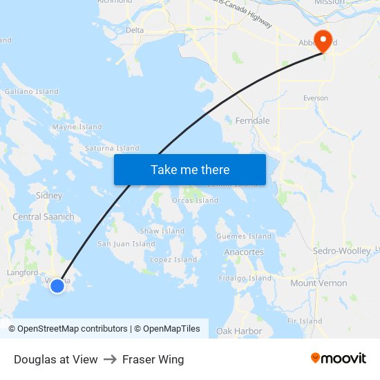 Douglas at View to Fraser Wing map
