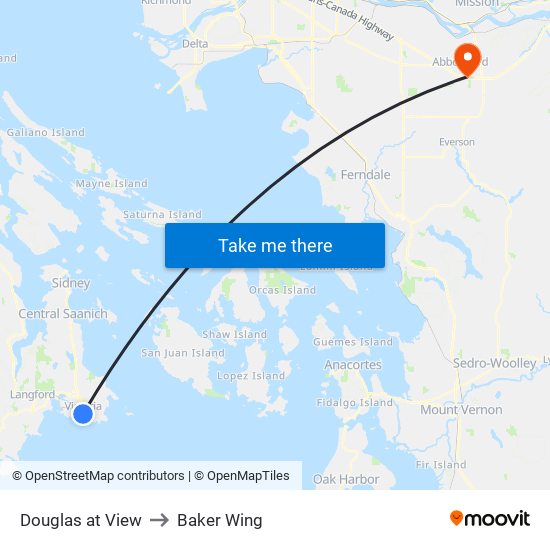 Douglas at View to Baker Wing map