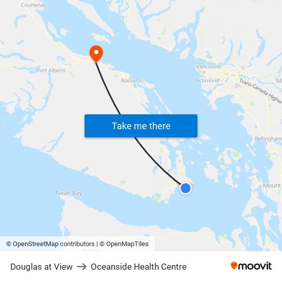 Douglas at View to Oceanside Health Centre map