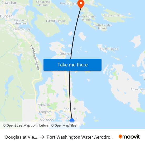 Douglas at View to Port Washington Water Aerodrome map