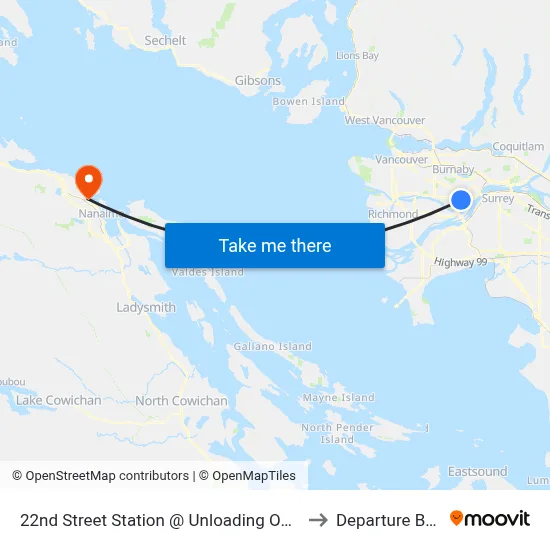 22nd Street Station @ Unloading Only to Departure Bay map