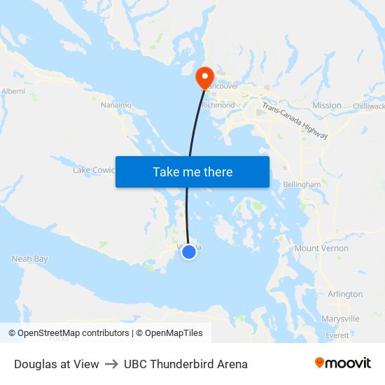 Douglas at View to UBC Thunderbird Arena map