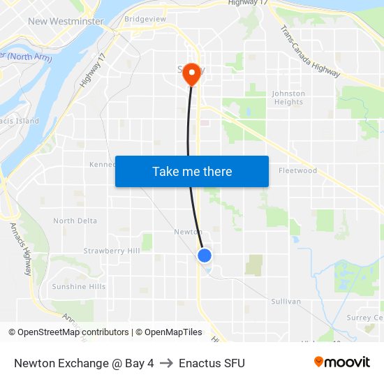 Newton Exchange @ Bay 4 to Enactus SFU map
