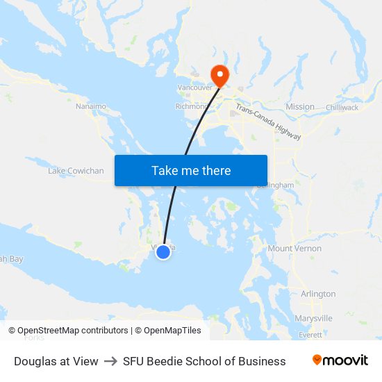 Douglas at View to SFU Beedie School of Business map