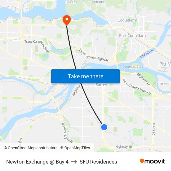 Newton Exchange @ Bay 4 to SFU Residences map