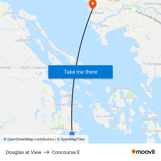 Douglas at View to Concourse E map