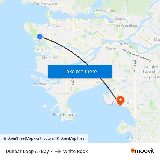 Dunbar Loop @ Bay 7 to White Rock map