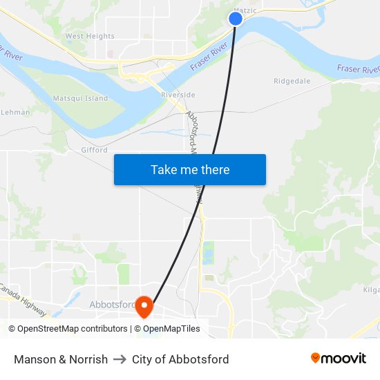 Manson & Norrish to City of Abbotsford map