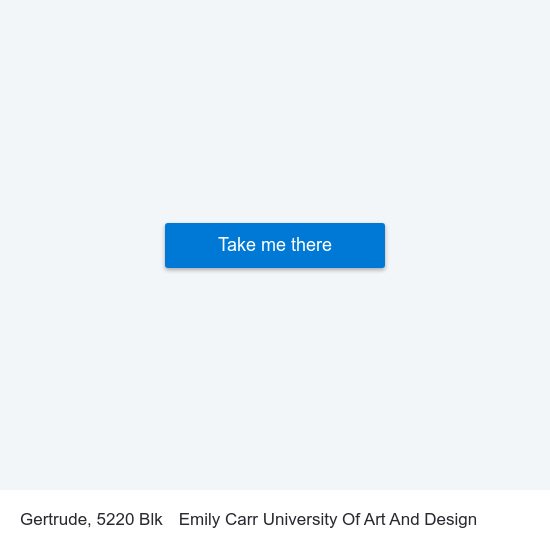 Gertrude, 5220 Blk to Emily Carr University Of Art And Design map