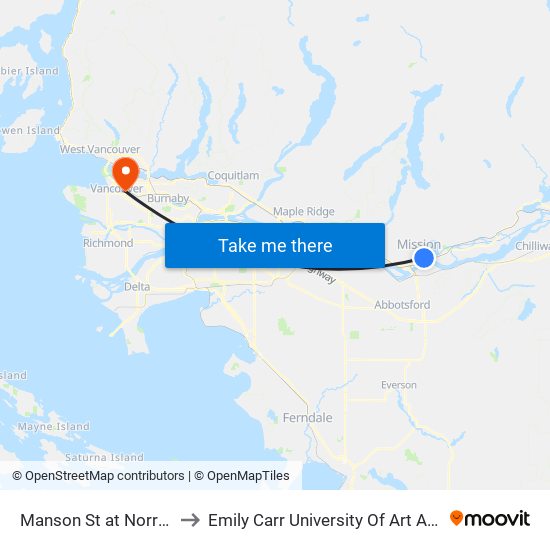 Manson & Norrish to Emily Carr University Of Art And Design map