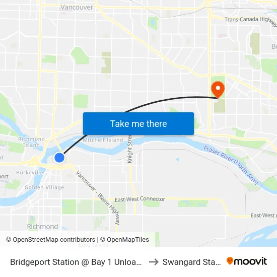 Bridgeport Station @ Bay 1 Unloading Only to Swangard Stadium map