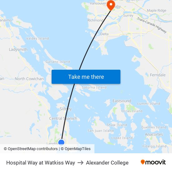 Hospital Way at Watkiss Way to Alexander College map