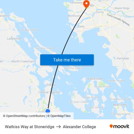 Watkiss Way at Stoneridge to Alexander College map