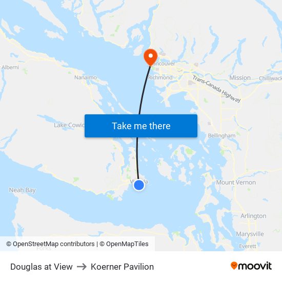 Douglas at View to Koerner Pavilion map