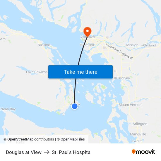 Douglas at View to St. Paul's Hospital map