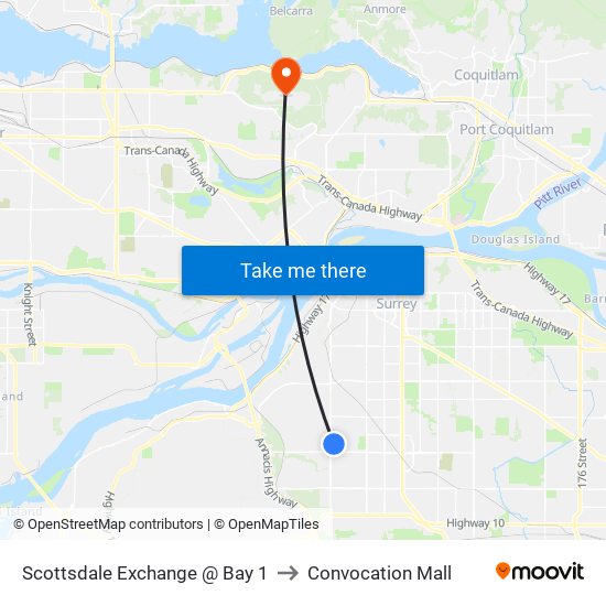 Scottsdale Exchange @ Bay 1 to Convocation Mall map