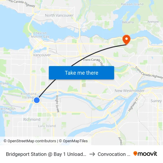 Bridgeport Station @ Bay 1 Unloading Only to Convocation Mall map