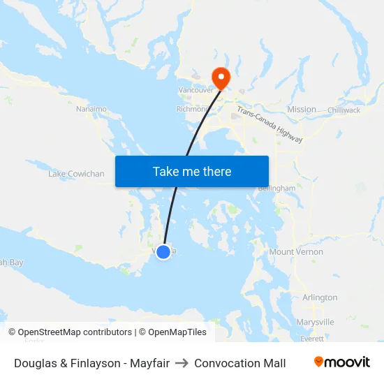 Douglas & Finlayson - Mayfair to Convocation Mall map