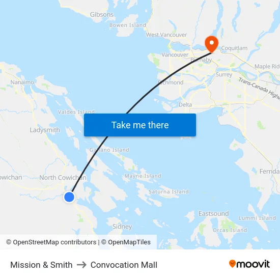 Mission & Smith to Convocation Mall map