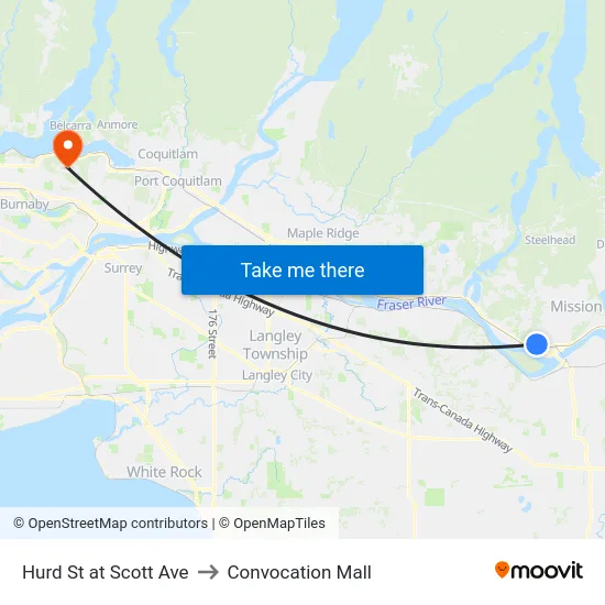 Hurd St at Scott Ave to Convocation Mall map